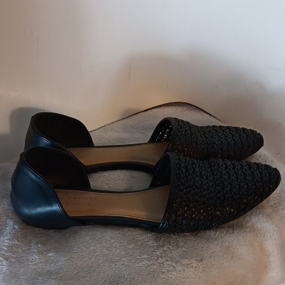 LC Lauren Conrad Calcite Slip On Woven Comfort Flats
